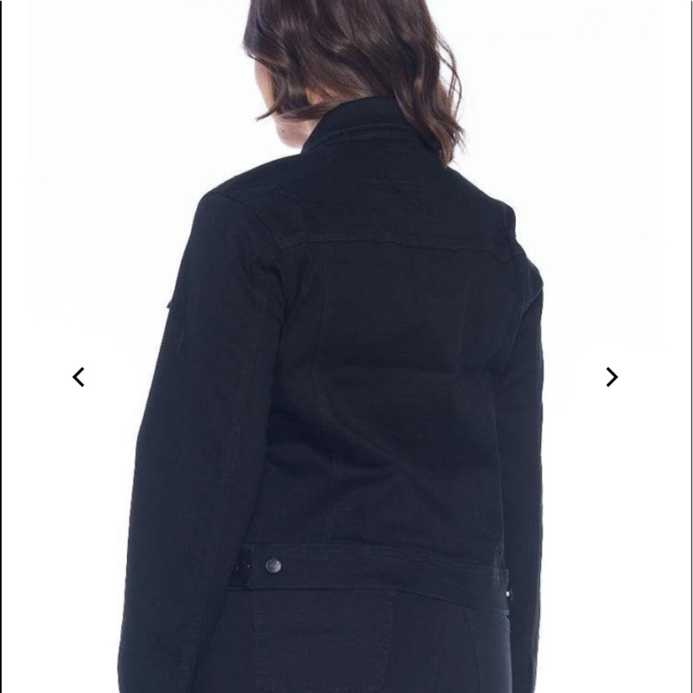 NWT Women’s ENJEAN Black Denim Jacket Size 1XL - Picture 2 of 12